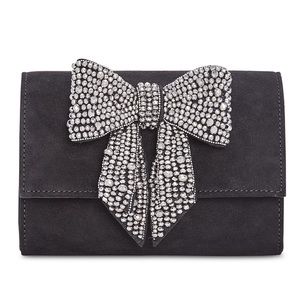 INC Maraa Rhinestone Bow Clutch Created for Macy's